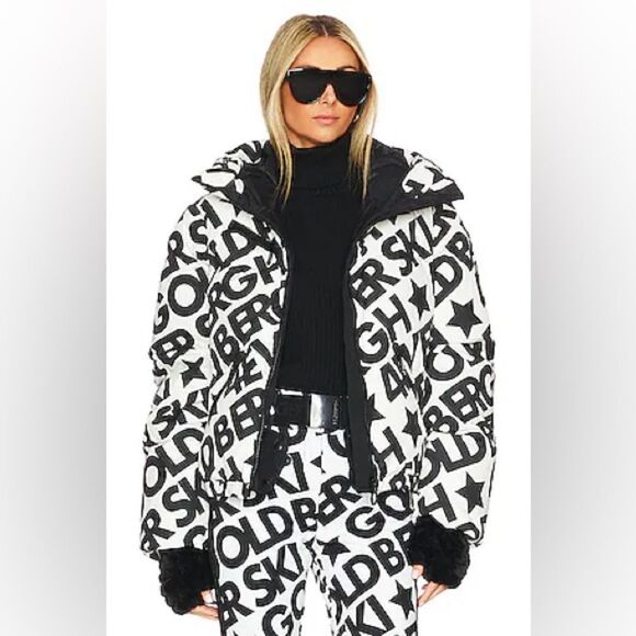 Goldbergh Jackets & Blazers - Goldbergh Carter Jacket White Black Logo Starski Porter Jacket Worn Once US 8